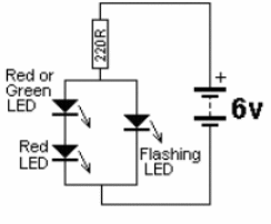 Indicador LED alterno 
