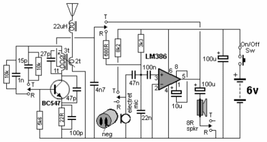 Walk Talkie con el LM386 
