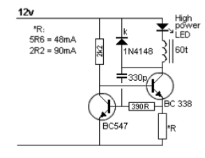 Buck Converter para LED de alto brillo 
