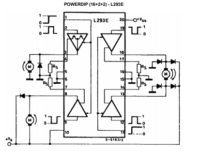 Control de 3 motores con el L293
