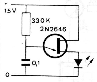 LED pulsante UJT 
