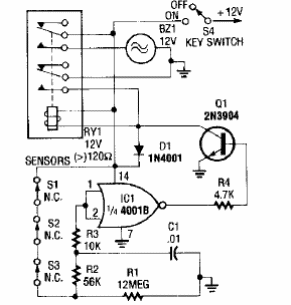 Alarma CMOS de baja potencia 
