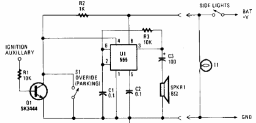 Recordatorio de luces encendidas
