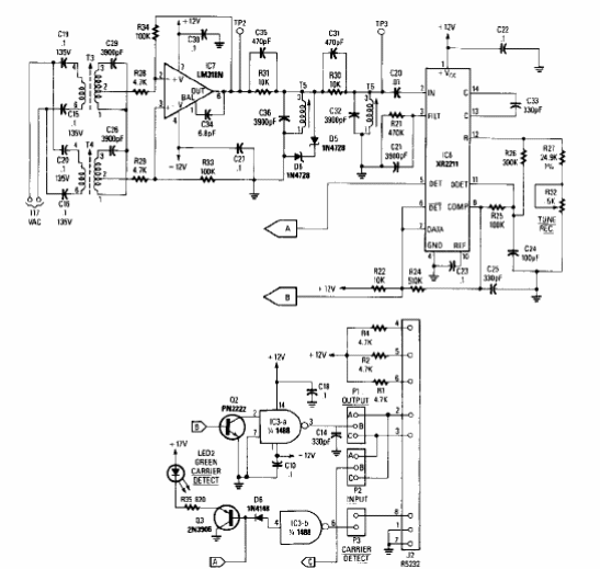 Receptor de datos via red 
