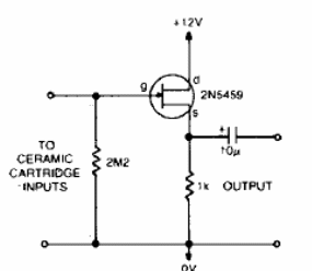 Preamplificador de baja impedancia de salida 
