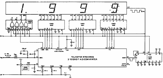 Convertidor de 3 dígitos y medio con LCD 
