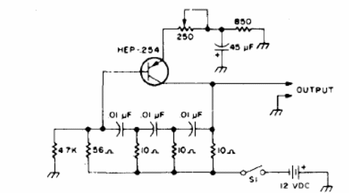 Oscilador 800Hz 
