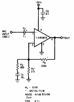 Preamplificador de micrófono equilibrado II 
