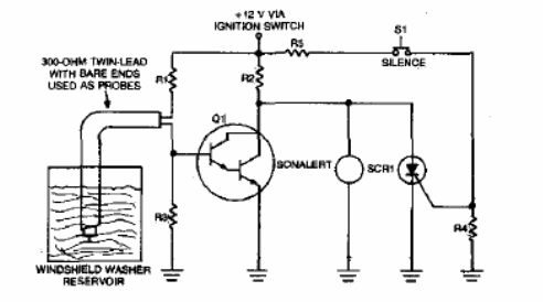 Sensor de agua del limpiaparabrisas 
