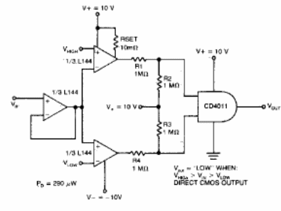 Detector de límite de baja potencia 
