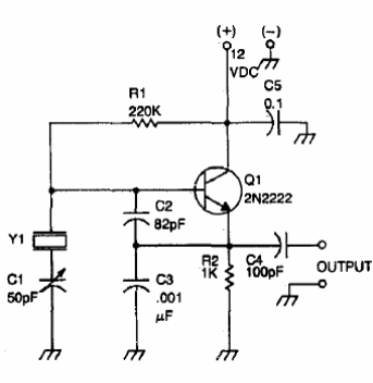 Oscilador Colpitts 20 MHz
