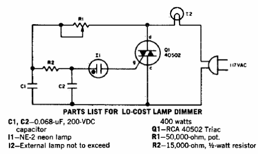 Dimmer común 
