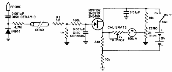 Voltímetro RF 
