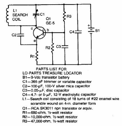 Detector de metales simple 
