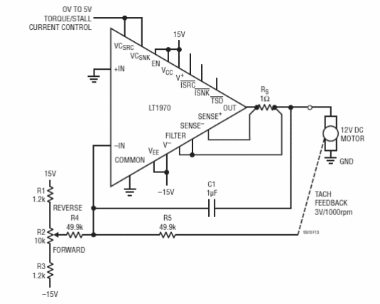 Control de motor de 12 V 
