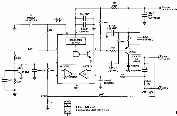 Convertidor reductor de 5 V x 500 mA
