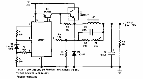 Regulador conmutado ajustable de 5 V 
