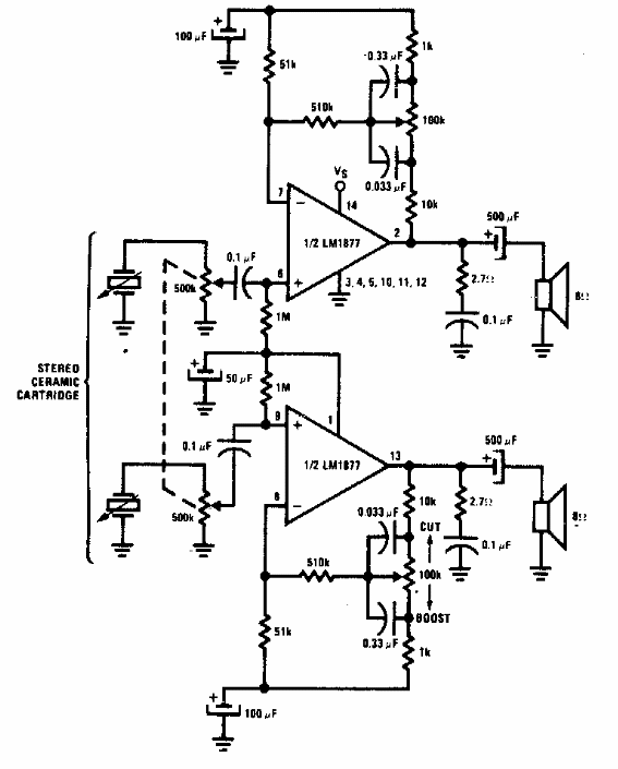 Amplificador de control de tono 
