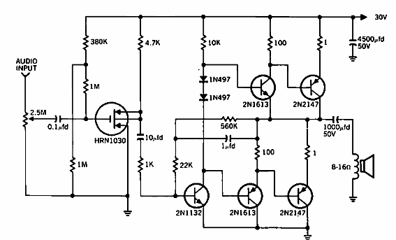 Amplificador de 5 W 
