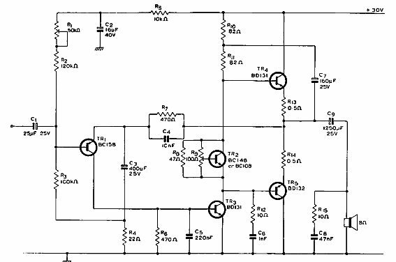 Amplificador de 16 W 
