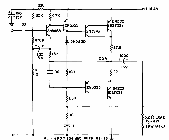 Amplificador de 4W
