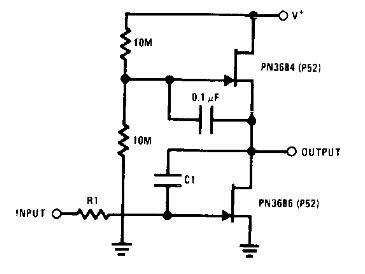 Integrador con JFET
