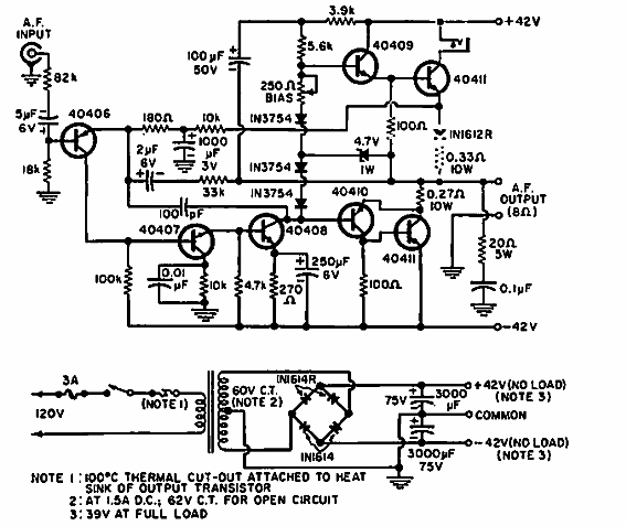 Amplificador de 70 W
