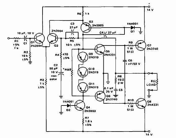 Amplificador 10 W
