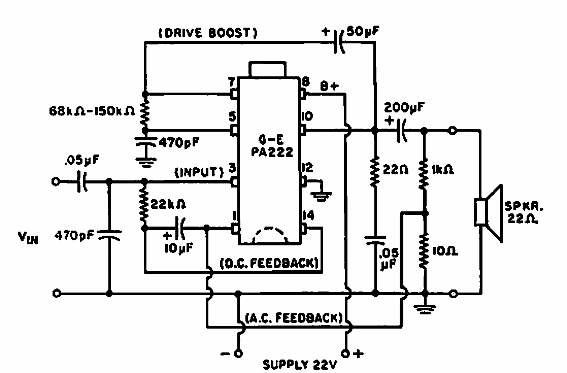 Amplificador 1 W 
