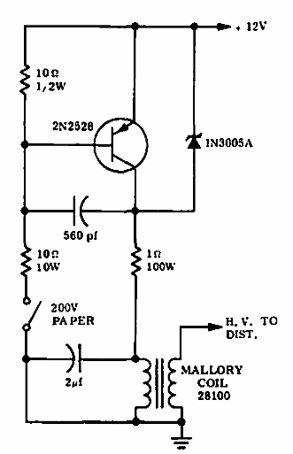 Encendido con un transistor 
