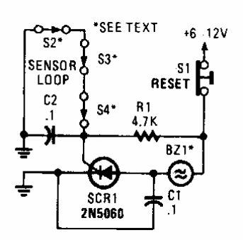 Alarma con sensor en serie 
