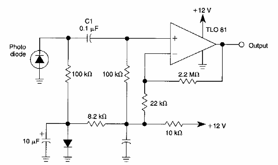 Preamplificador de sensor de luz 
