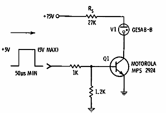 Indicador de transistor de neón 
