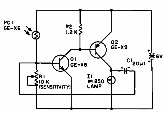 Parpadeante controlado por luz
