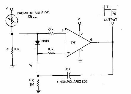 Sensor de luz monoestable 
