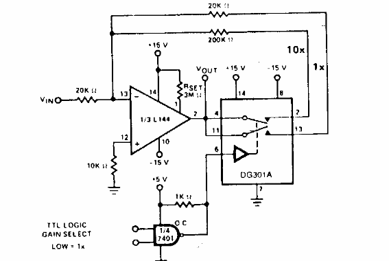 Amplificador lógico inversor 
