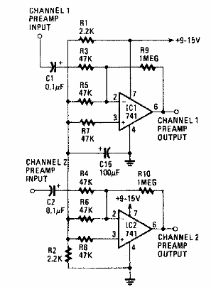 Doble preamplificador 
