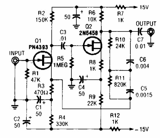 Preamplificador de cápsula magnética 
