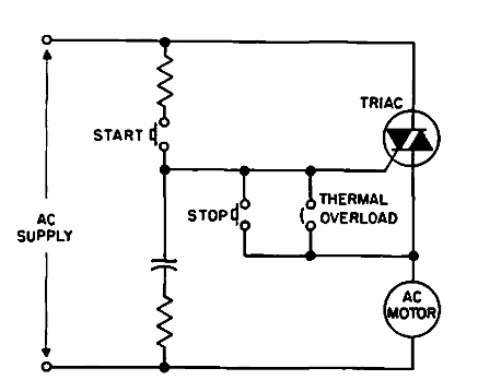 Partida de triac para motor de CA 
