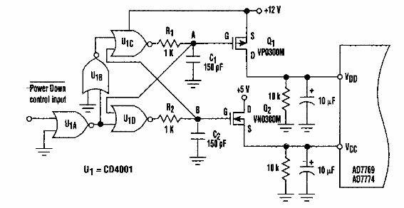 Circuito de power down
