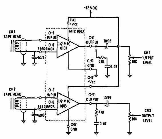 Preamplificador para reproducción estéreo 
