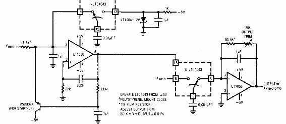 Multiplicador analógico de precisión 
