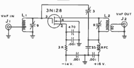 Amplificador VHF con MOSFET 
