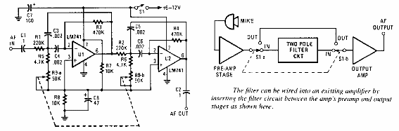 Filtro de voz variable 
