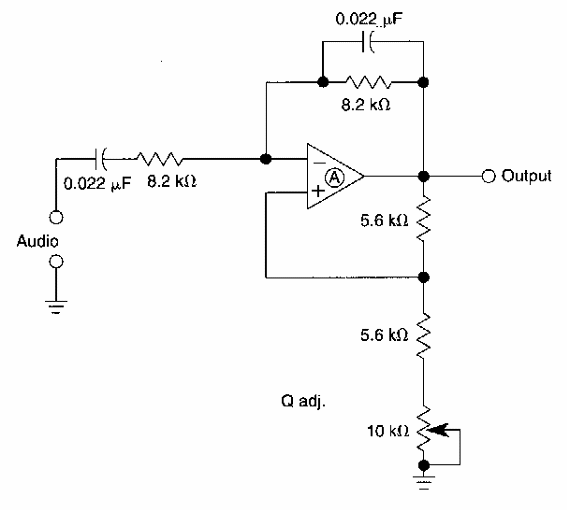 Filtro de tono de 1 kHz 
