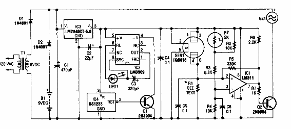 Detector de gas combustible 
