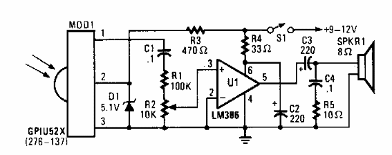 Convertidor de pulso IR en audio 
