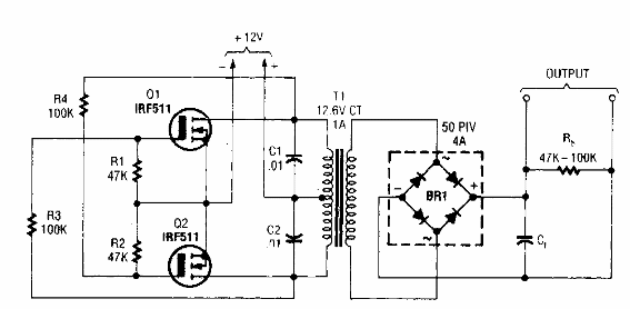 Inversor con MOSFET de potencia 
