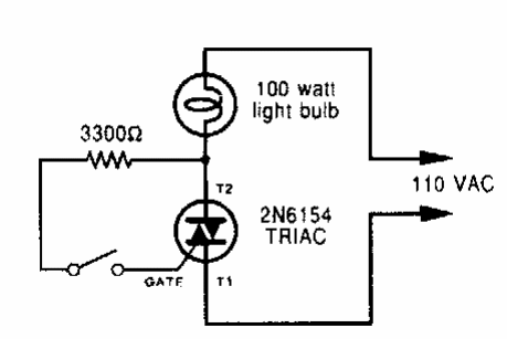 Interruptor con triac 
