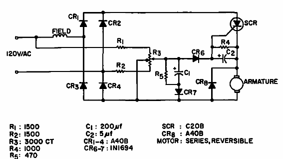 Control universal reversible del motor 
